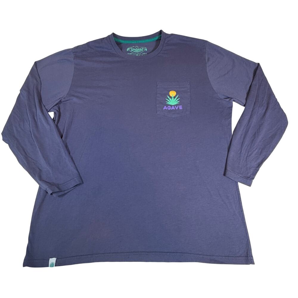 Sendero Provisions Co. Agave Long Sleeve T-Shirt Blue Men’s Sz XXL
